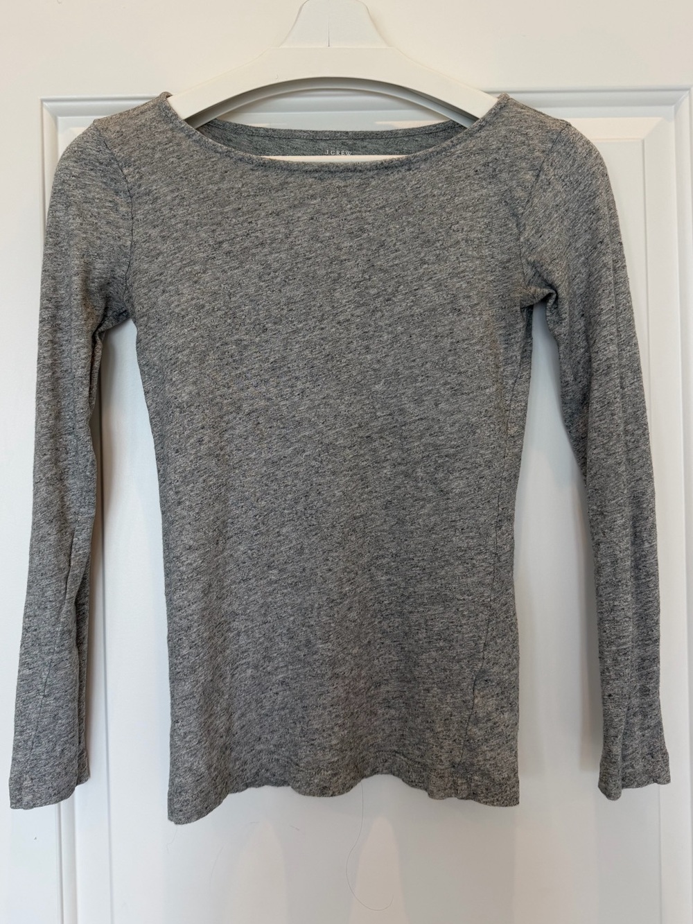 J. Crew Women’s Long Sleeve Gray Painter Tee - XXS